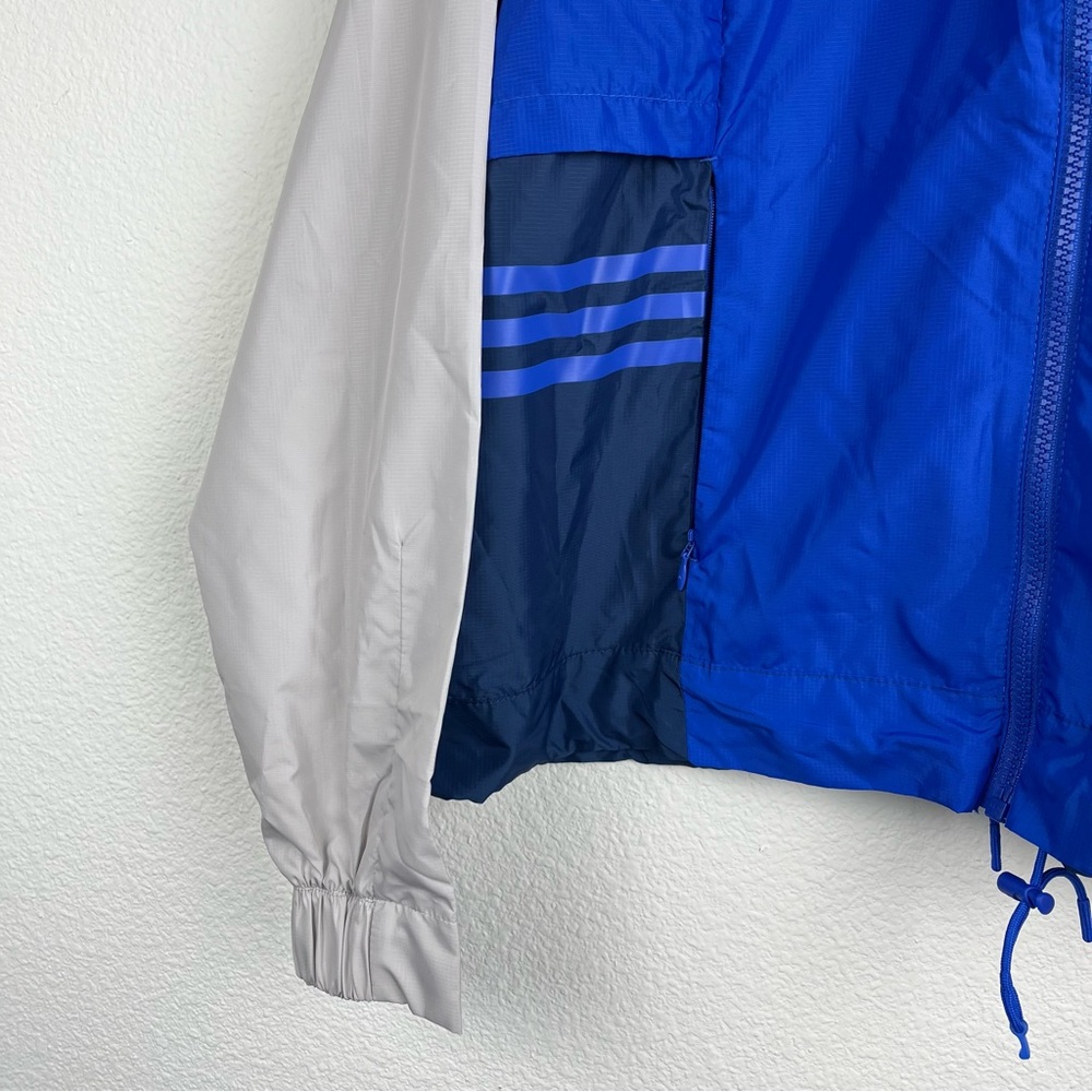 ADIDAS Woven Shell Jacket Windbreaker Size Large Blue - Picture 2 of 8